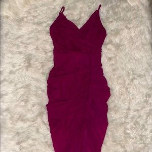 Fashion Nova floor-length/maxi ruched gown